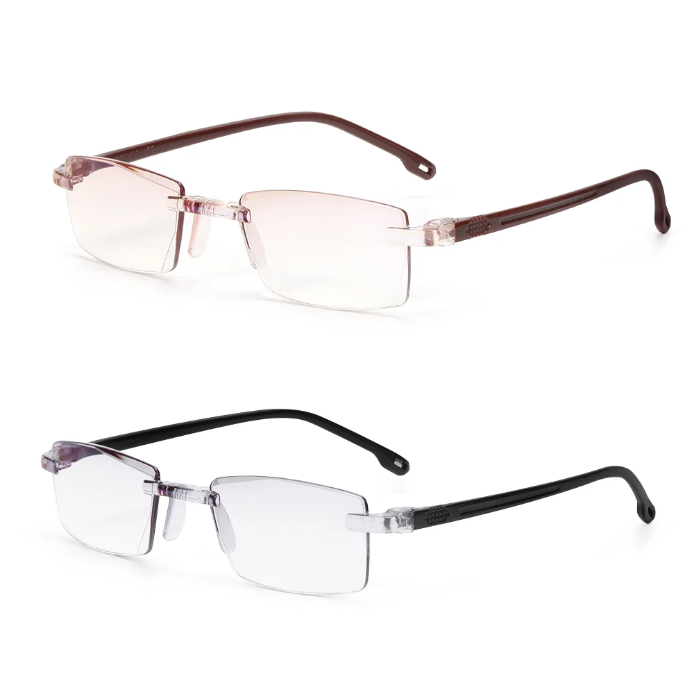 New Ultralight Rimless Reading Glasses Anti Blue-ray Radiation Protection Presbyopia Eyewear Computer Goggles +100--+400 Degree 
New Ultralight Rimless Reading Glasses Anti Blue-ray Radiation Protection Presbyopia Eyewear Computer Goggles +100--+400 Degree