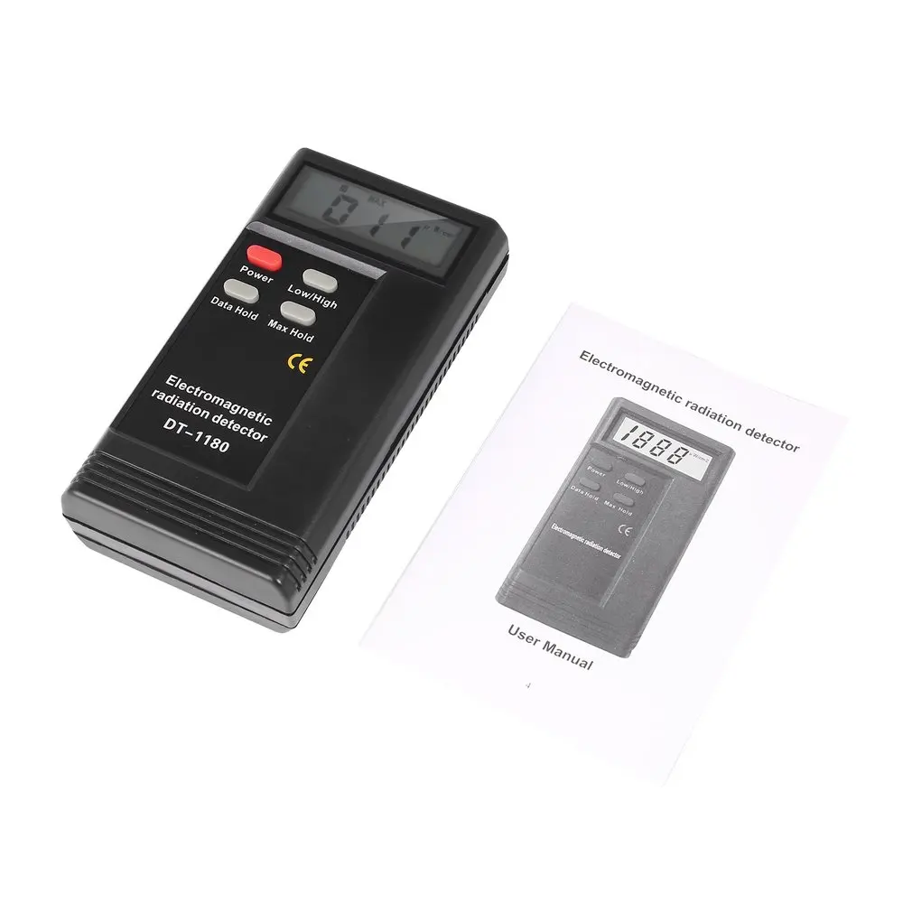 DT-1180 Electromagnetic Radiation Detector LCD Screen Electronic High/Low Digital Electromagnetic Wave Frequency Tester
DT-1180 Electromagnetic Radiation Detector LCD Screen Electronic High/Low Digital Electromagnetic Wave Frequency Tester