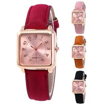 New Fashion Women Faux Leather Watch Girl Student Square Dial Arabic Number Analog Quartz Wrist Watch Elegant lady Женские часы
New Fashion Women Faux Leather Watch Girl Student Square Dial Arabic Number Analog Quartz Wrist Watch Elegant lady Женские часы
