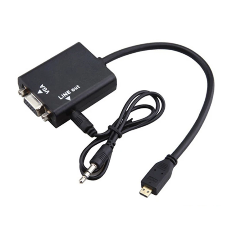 HDMI to VGA Converter Adapter with Audio Cable for Xbox 360 for PS3 Laptop Desktop Support 1080P HDTV Displayer
HDMI to VGA Converter Adapter with Audio Cable for Xbox 360 for PS3 Laptop Desktop Support 1080P HDTV Displayer