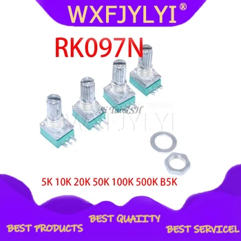 5pcs RK097N 5K 10K 20K 50K 100K 500K B5K with a switch audio 3pin shaft 15mm amplifier sealing potentiometer
5pcs RK097N 5K 10K 20K 50K 100K 500K B5K with a switch audio 3pin shaft 15mm amplifier sealing potentiometer