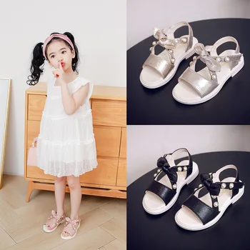 Beach Sandals for Baby Girls Leather with Bowtier Pearl in Summer Walker Shoes for Children Anti-Slip Sole Kids Toddler Trainer
Beach Sandals for Baby Girls Leather with Bowtier Pearl in Summer Walker Shoes for Children Anti-Slip Sole Kids Toddler Trainer