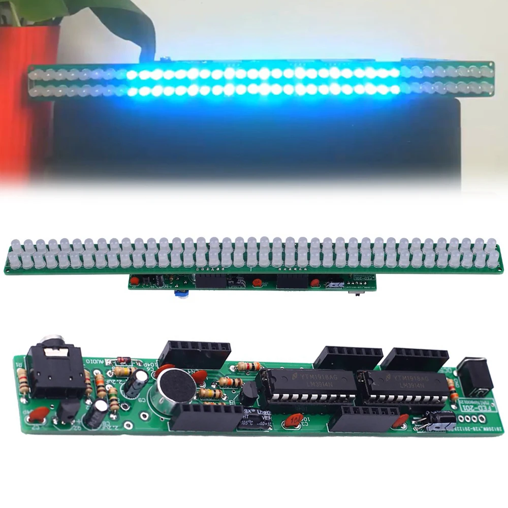 LED-анализатор спектра звука 3-12 В постоянного тока | Электронные компоненты и
