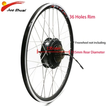 

36V 250W 350W 500W Motor Wheel 26inch 700C Rear Wheel with Rim Spokes Brushless Hub Motor for Ebike Conversion Kit Electric Bike