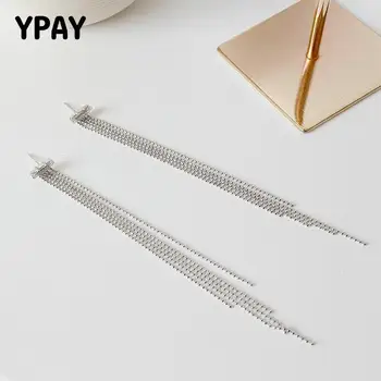 YPAY Long Tassel Earrings for Women Female Solid 925 Sterling Silver Round Beads Drop Dangle Earring Brinco Fine Jewelry YME162
YPAY Long Tassel Earrings for Women Female Solid 925 Sterling Silver Round Beads Drop Dangle Earring Brinco Fine Jewelry YME162