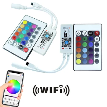 Magic Home Mini Wifi RGB / RGBW LED Controller Mini DC12V With RF IR 24Key Remote Control For RGB / RGBW LED Strip Lights
Magic Home Mini Wifi RGB / RGBW LED Controller Mini DC12V With RF IR 24Key Remote Control For RGB / RGBW LED Strip Lights