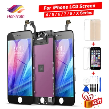 AAA+++LCD Display For iPhone 6 7 8 6S Plus X Touch Screen+3D Touch ID For iPhone 4 4S 5 5S 5C SE+Tempered Glass+Tool+Case
AAA+++LCD Display For iPhone 6 7 8 6S Plus X Touch Screen+3D Touch ID For iPhone 4 4S 5 5S 5C SE+Tempered Glass+Tool+Case