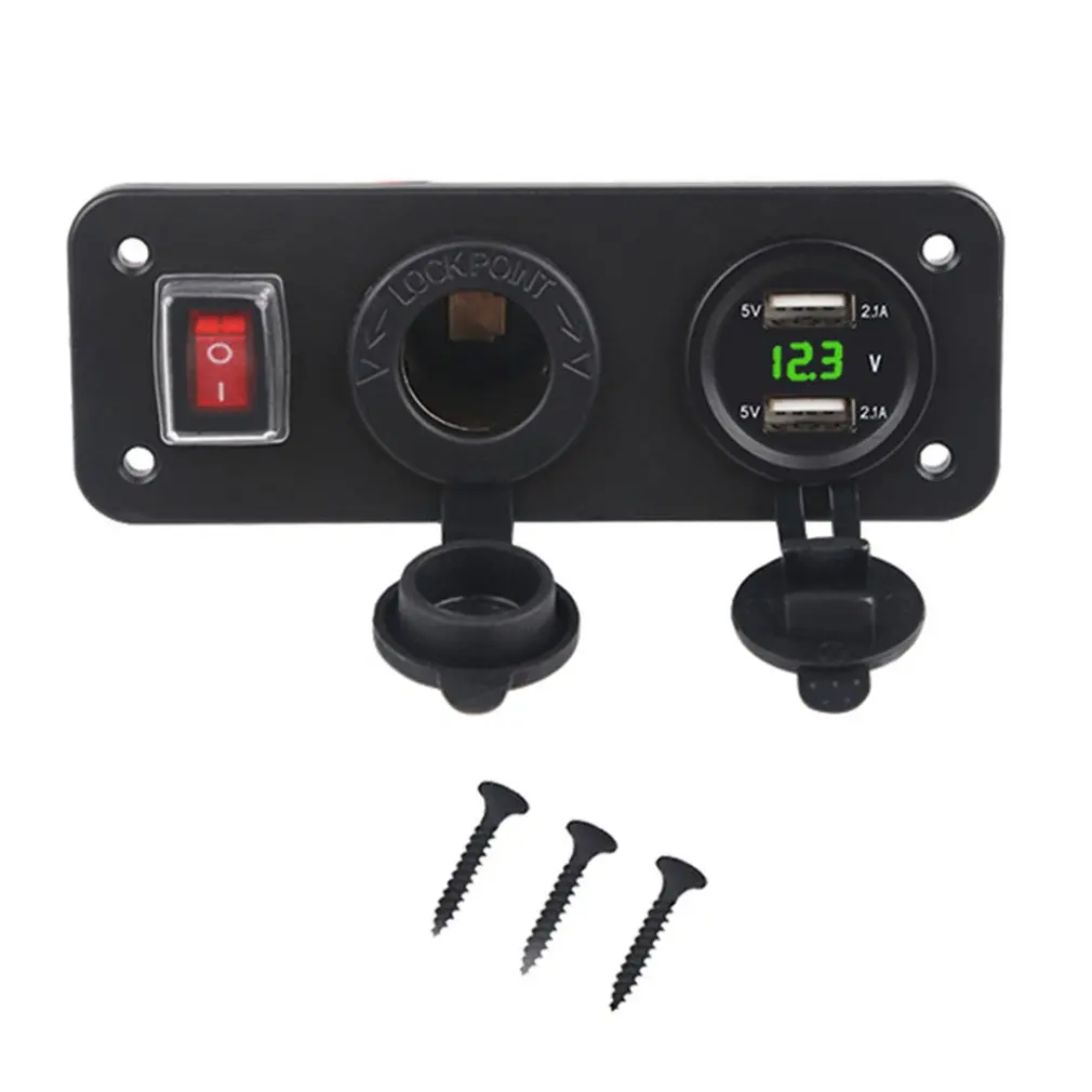 Waterproof Car Rv Modified Car Charger Power Switch Double Usb Charger Cigarette Lighter Socket Electric Charger
Waterproof Car Rv Modified Car Charger Power Switch Double Usb Charger Cigarette Lighter Socket Electric Charger
