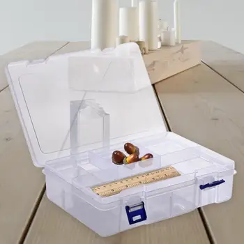 2PCS Detachable Hardware Tool Box Double Layer 8 Grid Transparent Plastic Components Box Containers Multi Purpose Storage Case
2PCS Detachable Hardware Tool Box Double Layer 8 Grid Transparent Plastic Components Box Containers Multi Purpose Storage Case