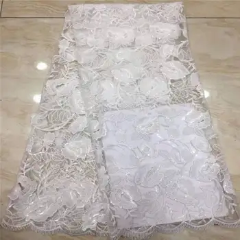 2019 high quality French Nigerian sequins net lace,African tulle mesh sequence lace fabric for party dress 5yards/lot white
2019 high quality French Nigerian sequins net lace,African tulle mesh sequence lace fabric for party dress 5yards/lot white