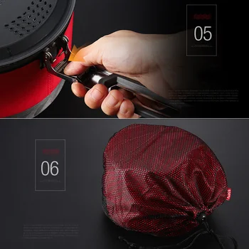 2L Camping Fishing Folding Pot Cookware Fit For 1-2 Person W/ Collapsible Handle
2L Camping Fishing Folding Pot Cookware Fit For 1-2 Person W/ Collapsible Handle