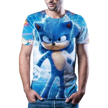 Children's animation clothing summer short sleeve 3D cartoon printing boy's T-shirt street style youth boys and Girls Summer lei 
Children's animation clothing summer short sleeve 3D cartoon printing boy's T-shirt street style youth boys and Girls Summer lei