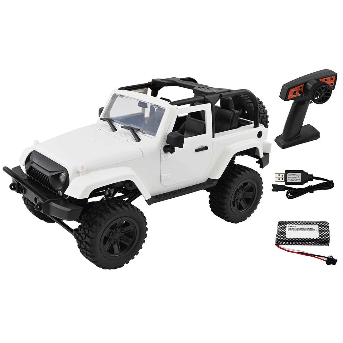 1/14 4WD 2.4G Simulation Climbing Off-road Vehicle Convertible Remote Control Car Toy - White
1/14 4WD 2.4G Simulation Climbing Off-road Vehicle Convertible Remote Control Car Toy - White