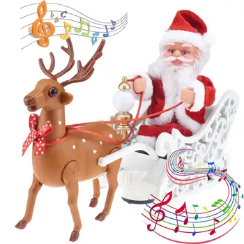 2021 Electric Santa Christmas Home Decorations Garden Elk Pulling Sleigh Playing Music New Year Kids Toy Christmas Party Gift
2021 Electric Santa Christmas Home Decorations Garden Elk Pulling Sleigh Playing Music New Year Kids Toy Christmas Party Gift