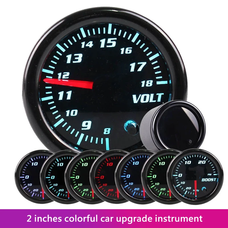 2" 7-color LED Car modification instrument smoke surface auto-automatic rod turbocharger with sensor and bracket
2" 7-color LED Car modification instrument smoke surface auto-automatic rod turbocharger with sensor and bracket
