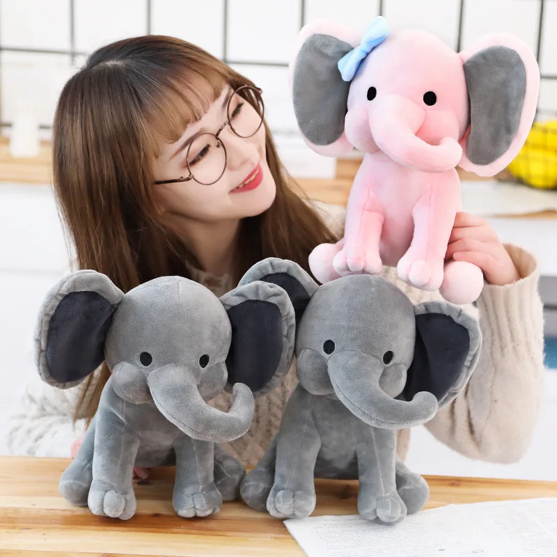 

Ins Cute Comfort Baby Elephant Plush Toy Elephant Sleeping Pillow Baby Toy Doll Customization