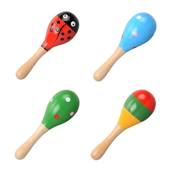1PC Baby Wooden Sand Hammer Rattle Fun Cute Cartoon Pattern Infant Kids Ball Rattle Wood Hammering Handle Toys Random Color
1PC Baby Wooden Sand Hammer Rattle Fun Cute Cartoon Pattern Infant Kids Ball Rattle Wood Hammering Handle Toys Random Color