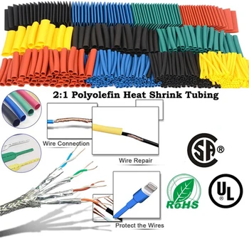 164pcs/Set Heat shrink tube kit Insulation Sleeving termoretractil Polyolefin Shrinking Assorted Heat Shrink Tubing Wire Cable
164pcs/Set Heat shrink tube kit Insulation Sleeving termoretractil Polyolefin Shrinking Assorted Heat Shrink Tubing Wire Cable