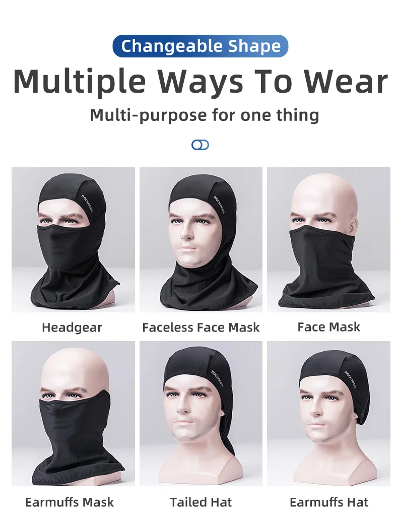 ROCKBROS Summer Winter Face Mask Cycling Fishing Training Face Scarf Balaclava Windproof Soft Sport Mask Motorcycle Headgear ROCKBROS Summer Winter Face Mask Cycling Fishing Training Face Scarf Balaclava Windproof Soft Sport Mask Motorcycle Headgear
