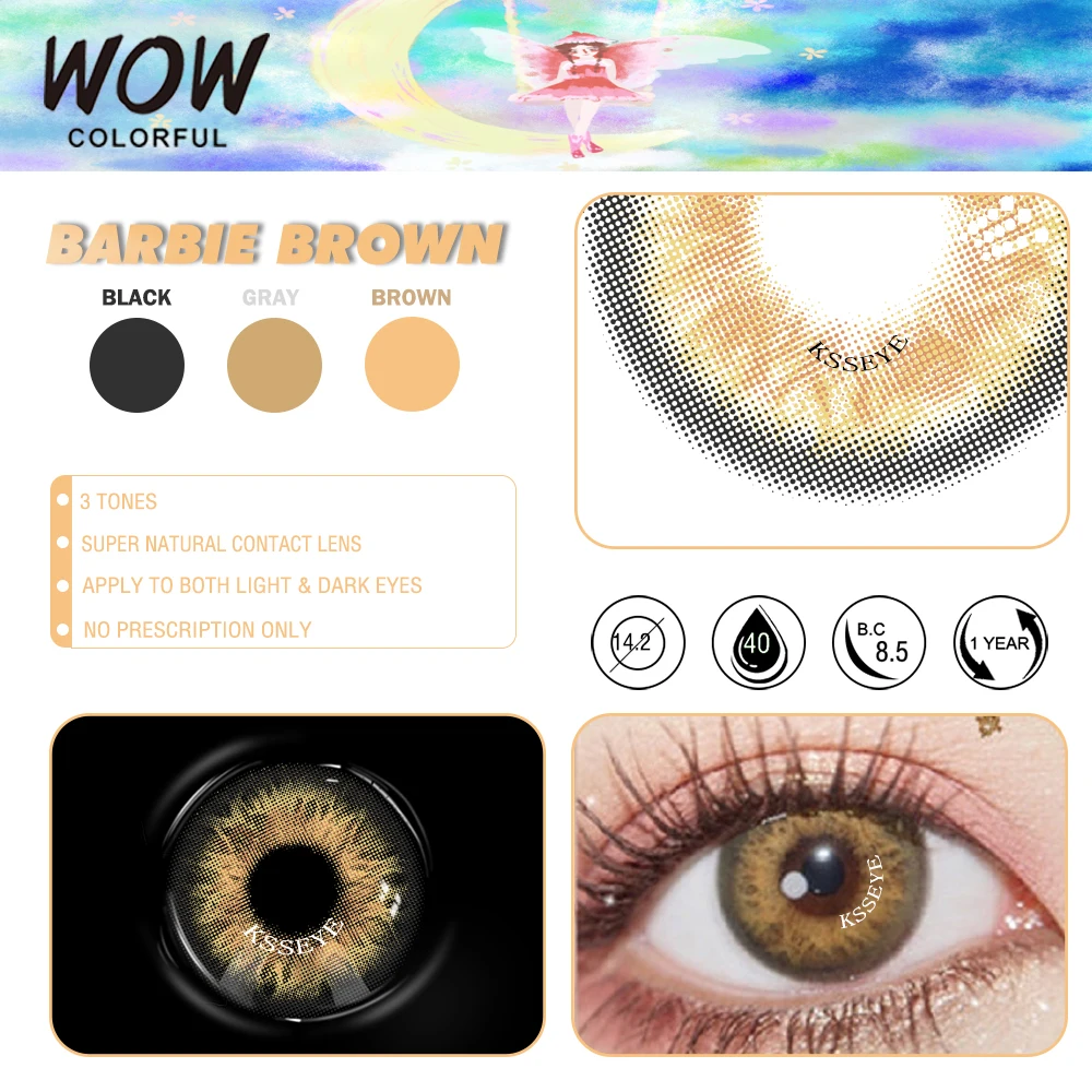 Ksseye 1Order(2pcs) HEDDA YUCCA Mixed-race Color Contact lenses Soft Contact lens Beautiful Pupil Mix the pupil Ksseye 1Order(2pcs) HEDDA YUCCA Mixed-race Color Contact lenses Soft Contact lens Beautiful Pupil Mix the pupil