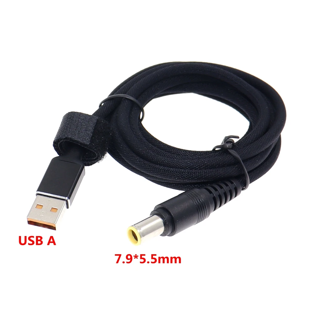 

USB 2.0 Type A Male to 7.9*5.5mm Male DC Adapter For IBM/Lenovo Power Laptops Adapter 7.9 5.5mm DC Jack 1.8M