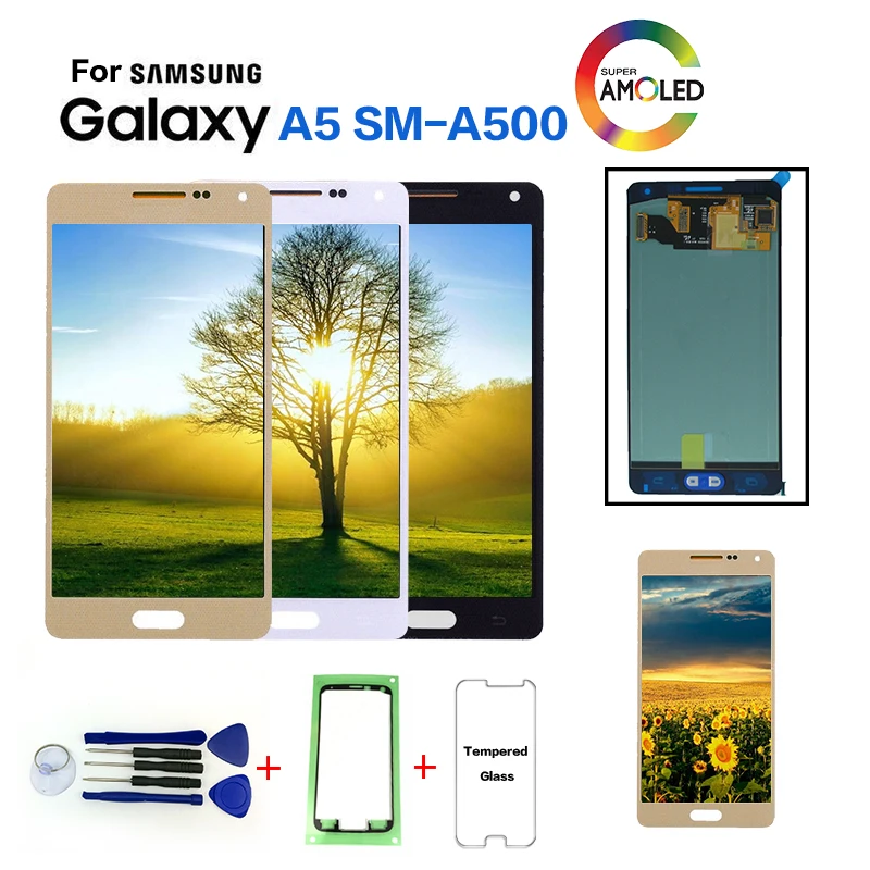 Original For Samsung Galaxy A5 A500 SM-A500F LCD Display Screen replacement for Samsung SM-A500FU A500G A5000 display lcd module
Original For Samsung Galaxy A5 A500 SM-A500F LCD Display Screen replacement for Samsung SM-A500FU A500G A5000 display lcd module