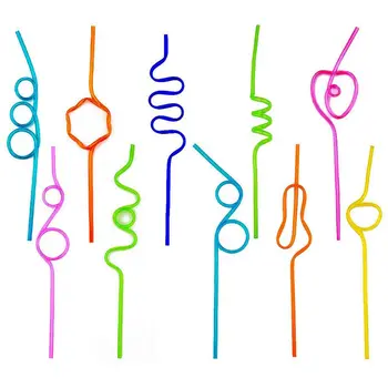 Crazy Loop Straws, (Pack of 50) Crazy Silly Colorful Reusable Drinking Straws Mega Pack BPA and PFOA Free
Crazy Loop Straws, (Pack of 50) Crazy Silly Colorful Reusable Drinking Straws Mega Pack BPA and PFOA Free