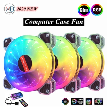 Newest Case Fan 120mm Cooling Fan Cooler PWM Adjustable RGB Led Mute RGB PC Computer Case Fan Radiator with Remote Control
Newest Case Fan 120mm Cooling Fan Cooler PWM Adjustable RGB Led Mute RGB PC Computer Case Fan Radiator with Remote Control