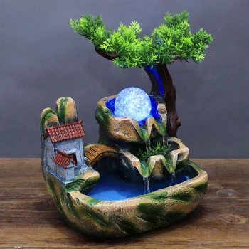 Miniature Figurines Small Rockery Water Desktop Fountain Table Atomization Decoration Ornament EU Plug 220V/240V
Miniature Figurines Small Rockery Water Desktop Fountain Table Atomization Decoration Ornament EU Plug 220V/240V