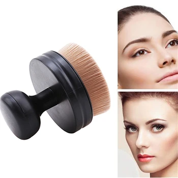 

1Pcs Flat Round Makeup Brush O-Shape Signet-Shape Portable Makeup Tool Large Foundation Brush Cream Powder Make Up Tool