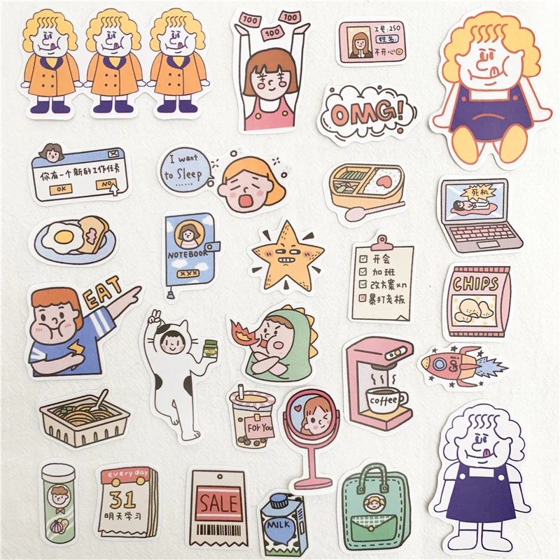 28 Sheets Ins Curly Hair Girl Small Labels Sticker Kawaii Notebook DIY Mobile Phone Shell Decorative Stickers School Stationery
28 Sheets Ins Curly Hair Girl Small Labels Sticker Kawaii Notebook DIY Mobile Phone Shell Decorative Stickers School Stationery