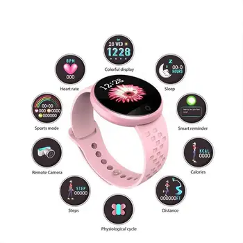 Smart Watch Women Smartband Blood Pressure Measurement IP67 Waterproof Fitness Tracker Bracelet Heart Rate Monitor Smartwatch
Smart Watch Women Smartband Blood Pressure Measurement IP67 Waterproof Fitness Tracker Bracelet Heart Rate Monitor Smartwatch