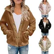Winter Oversize Women Pockets Button Loose Plush Faux Lamb Wool Warm Thick Cardigan Solid Double-Sided Fleece Sweater Coat
Winter Oversize Women Pockets Button Loose Plush Faux Lamb Wool Warm Thick Cardigan Solid Double-Sided Fleece Sweater Coat