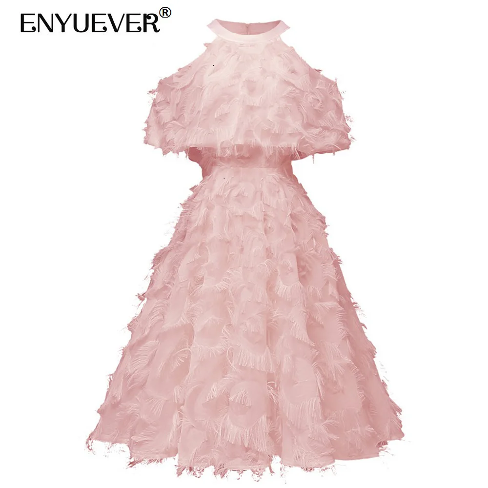 Enyuever Short Party Dress Women Summer Clothes Tassel Fringe Cold Shoulder Cape Cloak Sleeve Swing Pink Dinner Dress
Enyuever Short Party Dress Women Summer Clothes Tassel Fringe Cold Shoulder Cape Cloak Sleeve Swing Pink Dinner Dress