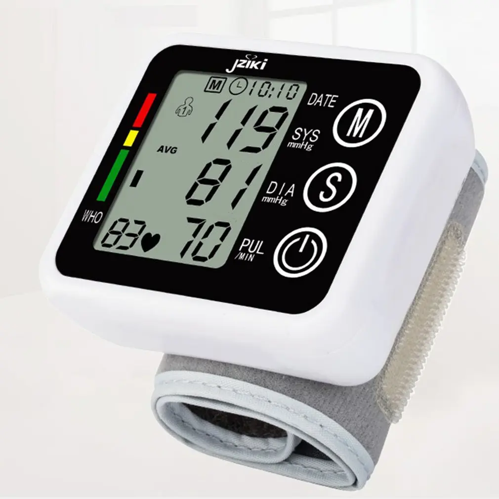 Portable Automatic Digital LCD Display Wrist Blood Pressure Monitor Device Heart Beat Rate Pulse Meter Measure Tonometer
Portable Automatic Digital LCD Display Wrist Blood Pressure Monitor Device Heart Beat Rate Pulse Meter Measure Tonometer
