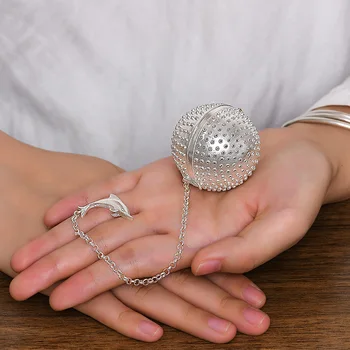 Sterling silver 999 tea bubble creative dolphin tea ball tea leak tea bag teapot filter tea set accessories silver tea filter
Sterling silver 999 tea bubble creative dolphin tea ball tea leak tea bag teapot filter tea set accessories silver tea filter