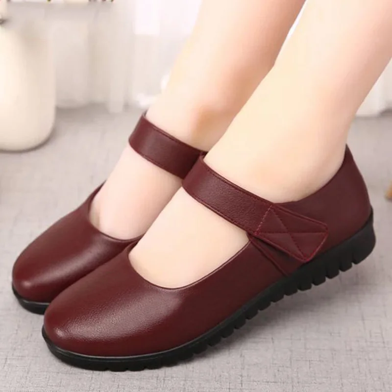 Women PU Flats Hook and Loop Closure Loafers Ladies Round Toe Flats Brown Lady Moccasins Four Seasons Shoes
Women PU Flats Hook and Loop Closure Loafers Ladies Round Toe Flats Brown Lady Moccasins Four Seasons Shoes