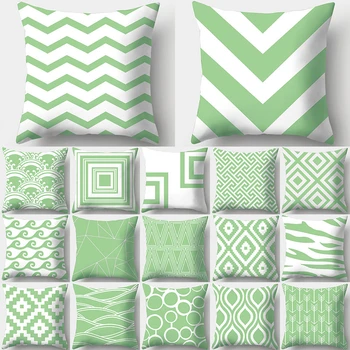 Green Geometric Pattern Decorative Cushions Pillowcase Polyester Cushion Cover Throw Pillow Sofa Decoration Pillowcover 40934
Green Geometric Pattern Decorative Cushions Pillowcase Polyester Cushion Cover Throw Pillow Sofa Decoration Pillowcover 40934