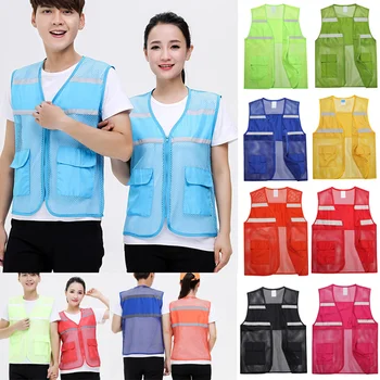 Unisex Big Mesh Volunteer Vest Zipper Front Safety Gilet with Reflective Strips TY53
Unisex Big Mesh Volunteer Vest Zipper Front Safety Gilet with Reflective Strips TY53