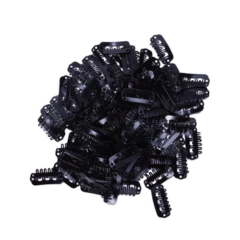 Metal Lady Man Hair Wig Extension Hairclip 2.3cmx1.1cm, Black - 100-Piece
Metal Lady Man Hair Wig Extension Hairclip 2.3cmx1.1cm, Black - 100-Piece