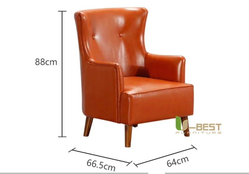 living room furniture modern chair Italian design wooden frame chair leisure chair single fabric sofa chair (11)