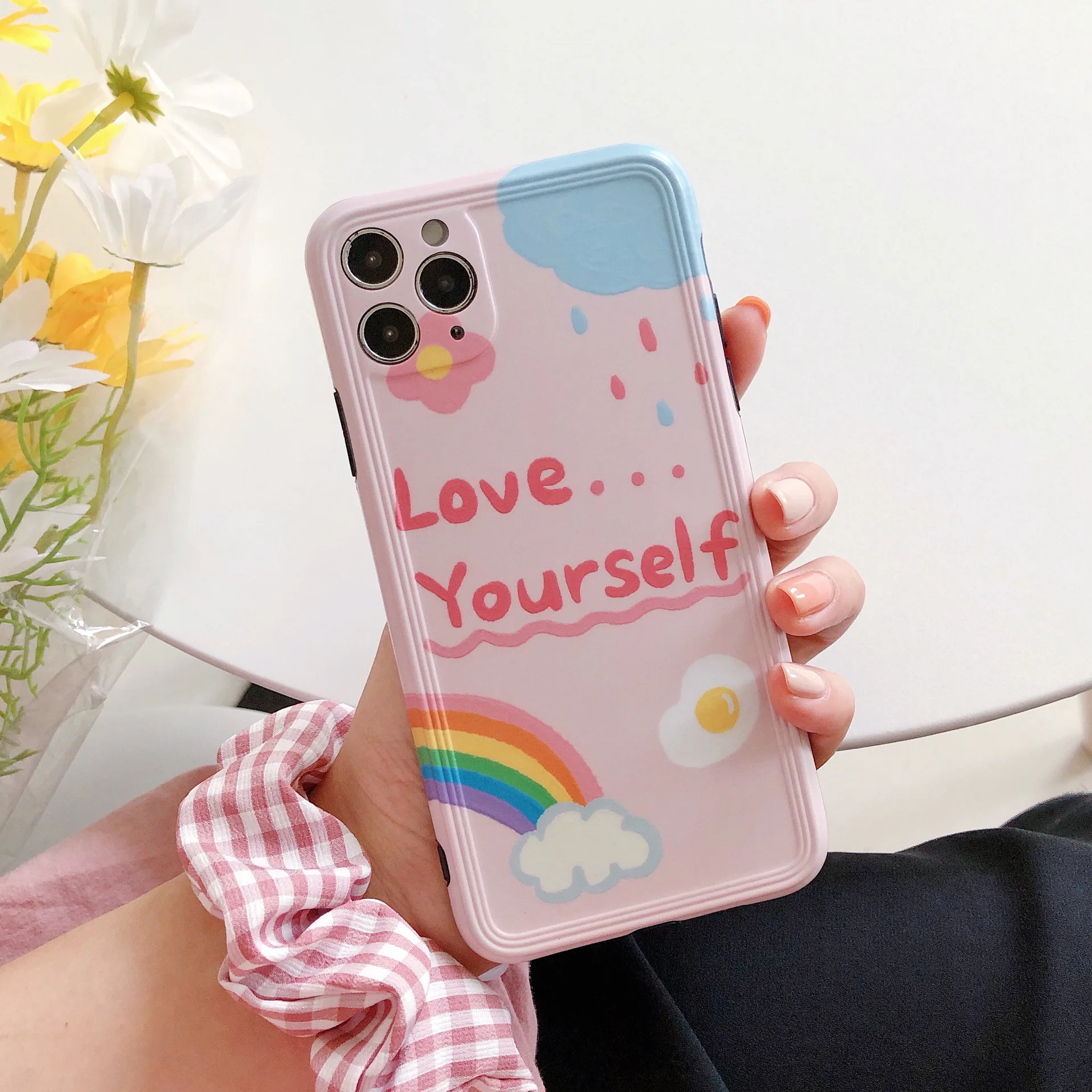Summer rainbow Fried eggs Phone case for iPhone 11 Pro Max case Cute Silicone cover for iPhone XS MAX XR X 7 8 Plus 7Plus Case 
Summer rainbow Fried eggs Phone case for iPhone 11 Pro Max case Cute Silicone cover for iPhone XS MAX XR X 7 8 Plus 7Plus Case