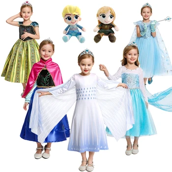 Frozen Elsa Dresses For Girls Princess Party Anna Costume Snow Queen 2 Cosplay Elza Vestidos Hair Accessory Set Halloween Girls
Frozen Elsa Dresses For Girls Princess Party Anna Costume Snow Queen 2 Cosplay Elza Vestidos Hair Accessory Set Halloween Girls