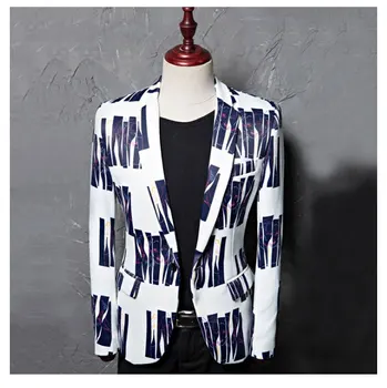 Print Blue Red Stripe Men Suit Blazer Slim Fit Formal Business Tuxedos Coat Party Wedding Prom Banquet Jacket
Print Blue Red Stripe Men Suit Blazer Slim Fit Formal Business Tuxedos Coat Party Wedding Prom Banquet Jacket