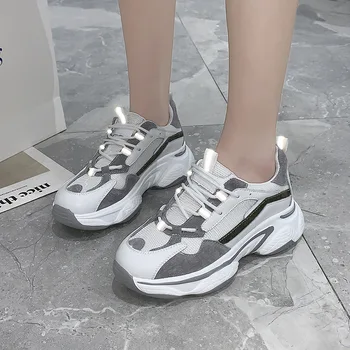 CINESSD Spring Genuine Leather Fashion Platform Sneakers women shoes New Style mesh Breathable Casual Shoes Woman Sneakers 2020
CINESSD Spring Genuine Leather Fashion Platform Sneakers women shoes New Style mesh Breathable Casual Shoes Woman Sneakers 2020