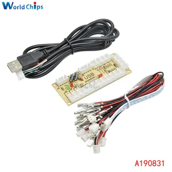 Zero Delay Arcade USB Encoder PC to Joystick and Button For MAME Fight Stick Control Circuit Board DIY Arcade Game Kit Parts
Zero Delay Arcade USB Encoder PC to Joystick and Button For MAME Fight Stick Control Circuit Board DIY Arcade Game Kit Parts