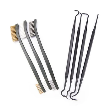 3pcs Steel Wire Brush + 4pcs Nylon Pick Set Universal Gun Hunting Cleaning Kit Tactical Rifle Gun Cleaning Tool
3pcs Steel Wire Brush + 4pcs Nylon Pick Set Universal Gun Hunting Cleaning Kit Tactical Rifle Gun Cleaning Tool