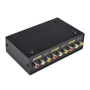 2 Port AV RCA Switch 2 in 1 out Composite Video L/R Selector Box for DVD Player E65C 
2 Port AV RCA Switch 2 in 1 out Composite Video L/R Selector Box for DVD Player E65C