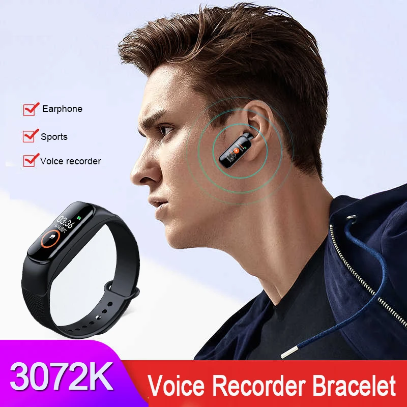 3072kbps Professional Activated Audio Voice Recorder Earphone U disk Smart Band Wristband Watch mini Dictaphone
3072kbps Professional Activated Audio Voice Recorder Earphone U disk Smart Band Wristband Watch mini Dictaphone