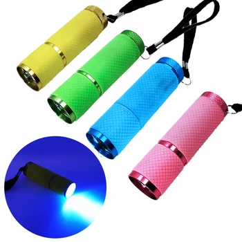 4 colors UV Flashlight 9 Led Ultra Violet Torch Light Lamp For Epoxy UV Resin Cure Adhesive Glue Jewelry Equipments Tool 
4 colors UV Flashlight 9 Led Ultra Violet Torch Light Lamp For Epoxy UV Resin Cure Adhesive Glue Jewelry Equipments Tool